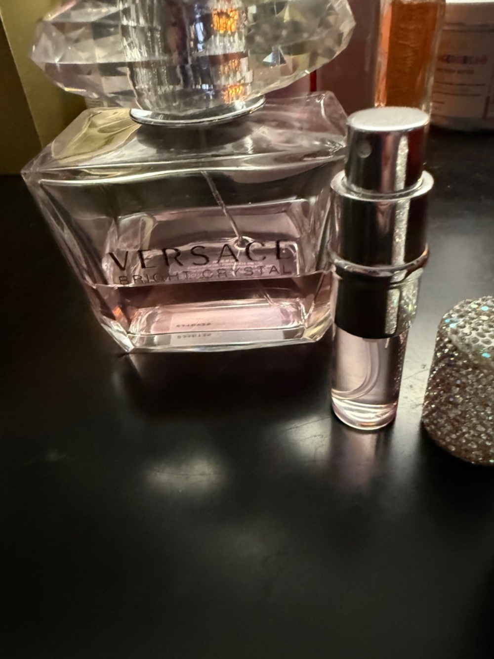 Versace Pink Crystal Women's Fragrance Bottle
